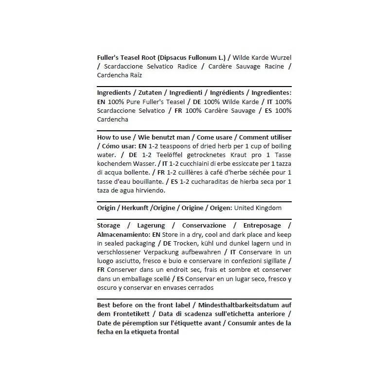 Health Embassy Fuller's Teasel Root (Dipsacus L.) (100g)