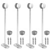 Jiozermi 4 Pcs 1-1/4 Inch Curtain Rod Bracket, Ceiling Mount