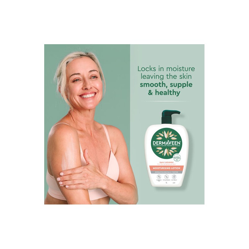 DermaVeen Daily Nourish Moisturising Lotion for Dry & Sensitive Skin
