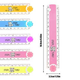 5 Pieces Acrylic Ruler Folding Rulers Rulers Geometric Folding Rulers for Kids Students Office School