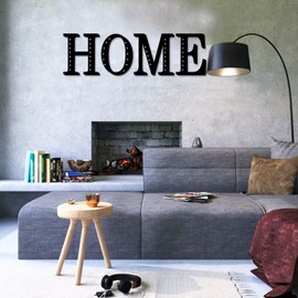 Resama 11'' Black Metal Letters for Wall Decor, Visual 3D Large Alphabet, Decorative Farmhouse Hanging Letter Sign for Living Room Bedroom Office Home Party