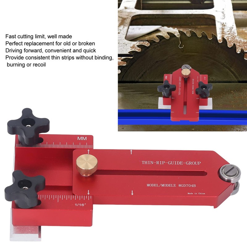 Thin Rip Jig, Fast Cutting Limit Table Saw Jig Guide