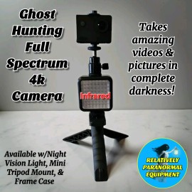 Unbranded Ghost Hunting Full Spectrum 4K Camera - Takes amazing videos in the dark! - Camera w/frame case