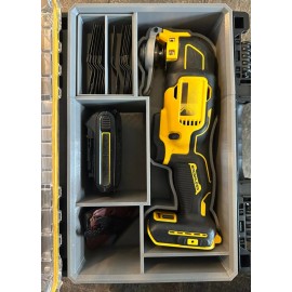 Jonah Pope Design Dewalt Tough System 2.0 Insert for Dewalt Multi-Tool | ToolCraft3d (Insert Only) - Black