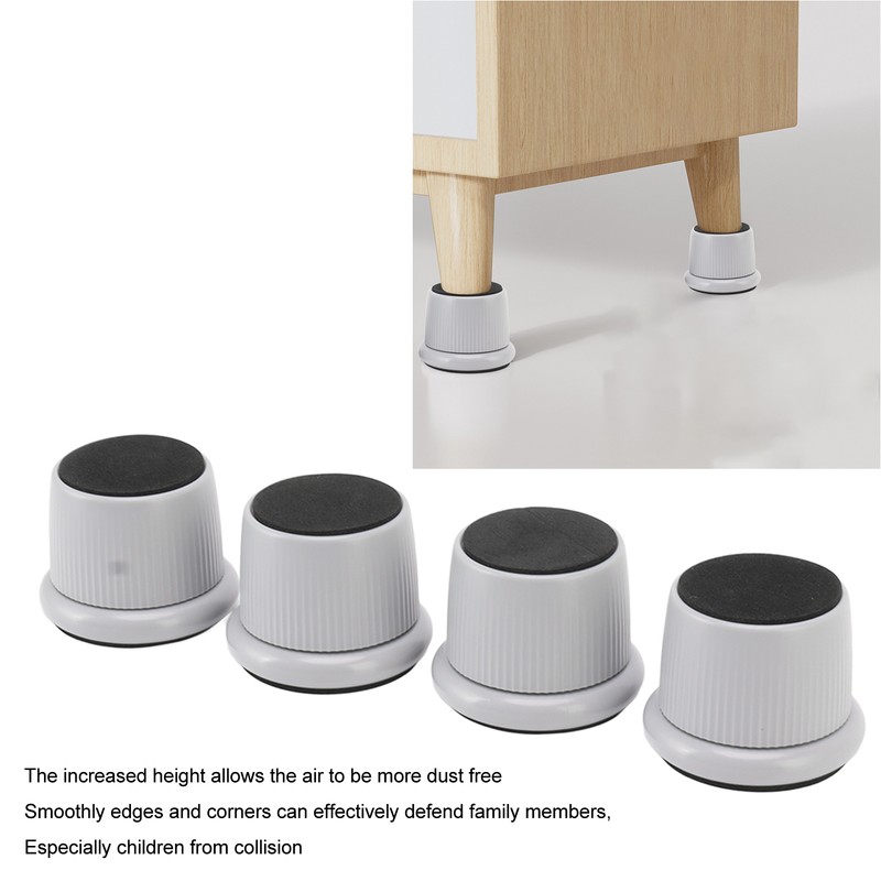 4Pcs Height Adjustable Furniture Riser Wear Resistant Non Slip Furniture