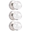 Orger Passage Door Knobs 3 Pack, Keyless Non-Locking Door Handles