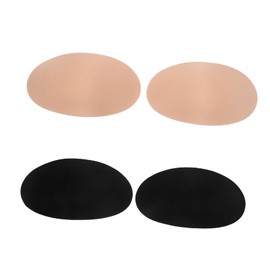 Baluue 2pairs Invisible Shoulder Pads for Women Non-skid Sponge Pads Washable Reusable Comfortable Cushioning for Low Shoulders for Shirts Skin Tone