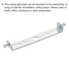 sourcing map Set of 2 Ceiling Light Plate Kit 125