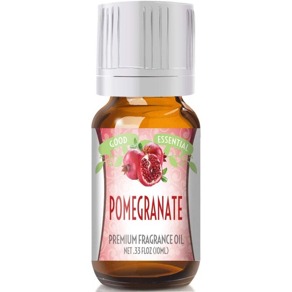 Pomegranate Scented Oil by Good Essential (Premium Grade Fragrance Oil) - Perfect for Aromatherapy, Soaps, Candles, Slime, Lotions, and More!