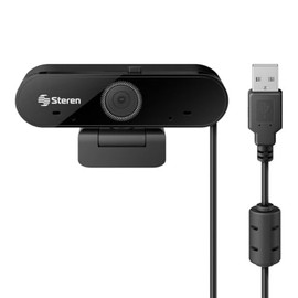 STEREN Webcam USB Full HD con Doble micrófono