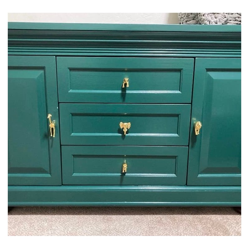 Gold Safari Animal Iron Metal Drawer Knobs (Knob, Giraffe)