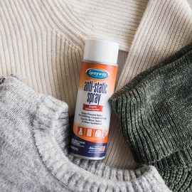 Sprayway Residue-Free Anti-Static Spray, Reduce Static Cling, Eliminate Static Shock, 6 Oz