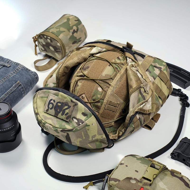 lonloke Tatical Helmet Backpack,Warrior Assault Systems Large Helmet Bag Cargo