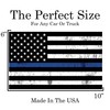 Large Tattered Thin Blue Line Flag Sticker Vinyl Decal for
