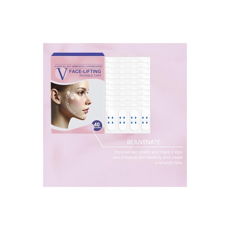 Cinta Lifting Invisible para Rostro en V | Reafirmante, Hidratante