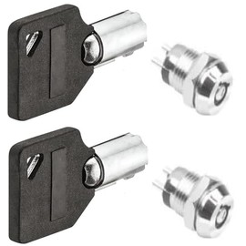 cyclingcolors 2 x Master Key N°102 + 2 x Mailbox Lock for Combination Locks, Secure Key Box, Safe Accessories, Key Safe, Emergency Opening Key, Keyed Alike Cabinet Cylinder