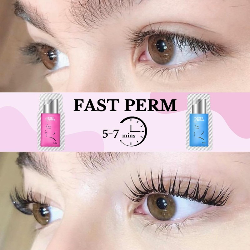 Lomansa Eyelash Lifting Set, Brow Lamination Kit, 2 in 1