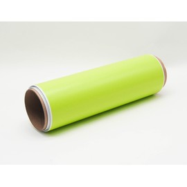 IlMondoMall Wrapping Sheet Solid Color Cutting Sheet with Air Groove (19.7 x 11.8 inches (500 x 30 cm), Matte Lime Green)