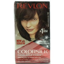 Revlon Pack of Three Revlon Colorsilk Beautiful Color,  #32 Dark Mahogany Brown