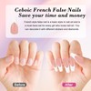 120Pcs French False Nails, Long Ballerina Press on Nails Coffin
