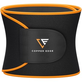 Copper Edge Sweat Waist Trimmer Trainer Belt for Women & Men,Workout Wrap Shaper with Copper Ion for Enhanced Sweating Effect