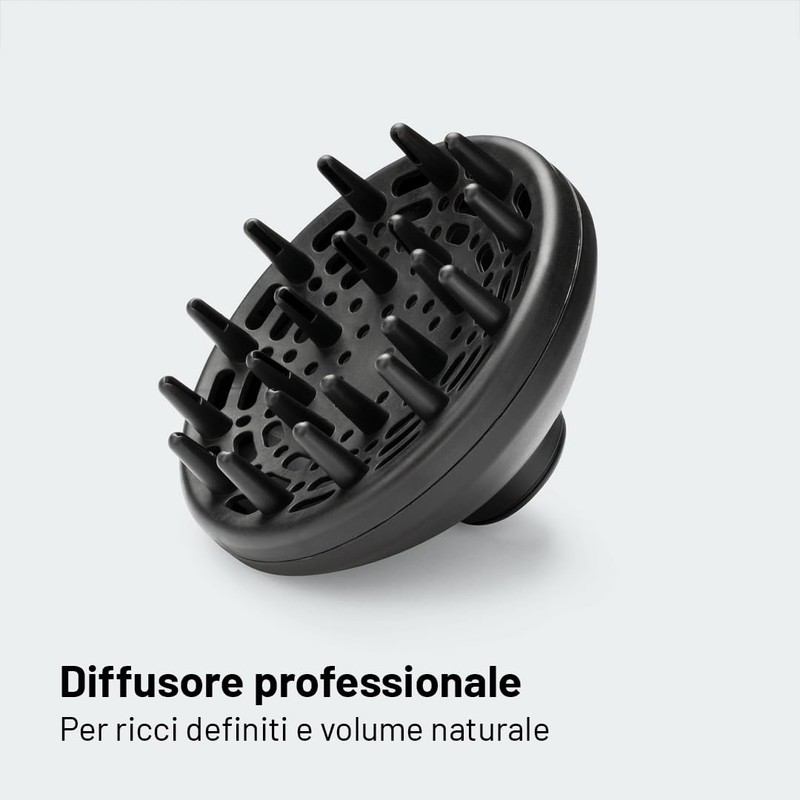 Imetec S6 2200 Asciugacapelli 2200W con Diffusore e Concentratore, Phon
