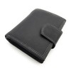 Lemasi Genuine Buffalo Full Leather Wallet with RFID Protection, Black,