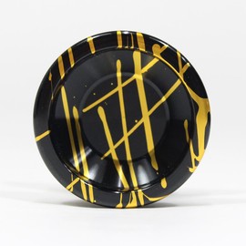 YOYOFORMULA F8 Perfect Pegasus Yo-Yo - Mono-Metal YoYo - Black and Gold Splash