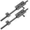 Aynaxcol 2 PCS 12-Inch Black Sliding Bolt Door Latch with