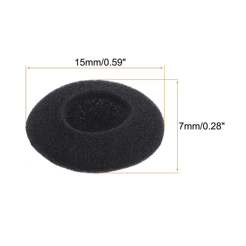 QUARKZMAN Replacement Foam Earphones 35 mm Earphones for Earphones Black