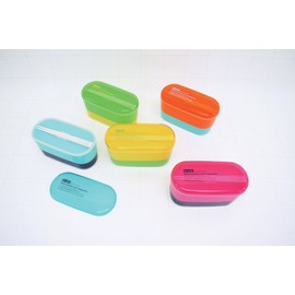 Yellow Studio Et voila! 61243 Two-tier Lunch with Chopsticks 16.9 fl oz (480 ml), Yellow