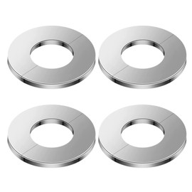 DLPRK 4 Stück Heizungsrohr Abdeckung Edelstahl Rohrmanschetten Ventilkappe (42mm)