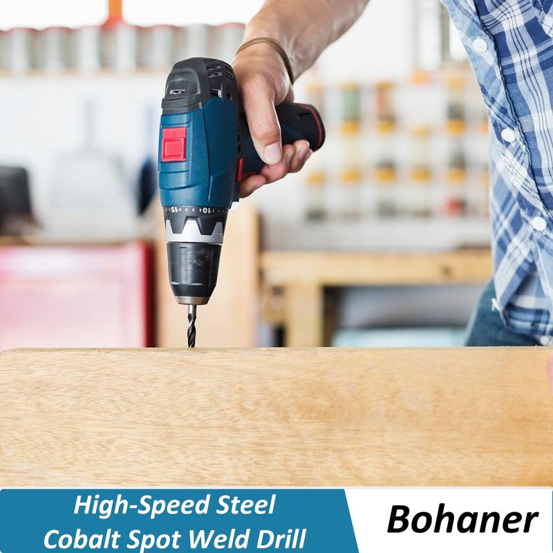 Bohaner 2Pc 6mm & 8mm HSS Tip High-Speed Steel Cobalt