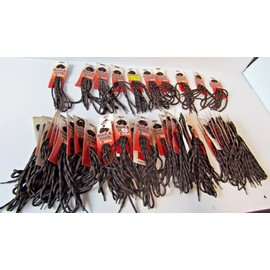JOBSITE LOT OF 50 54013 JOBSITE BOOT WORK LACES HIKING LACE Black/ Brown  45-5-6 EYELETS