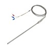 Sourcingmap 2M Wire Temprature Sensor Thermocouple Probe PT100 200mm x