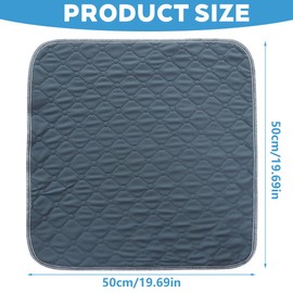 IKOPFLN Waschbare Inkontinenz Stuhlauflage Wasserdichte Saugfähige Sitzauflage Inkontinenzunterlage für Rollstuhl Autositz Sofa 40x50 cm, Inkontinenzunterlage Waschbar, Rollstuhlkissen, 1 Stück