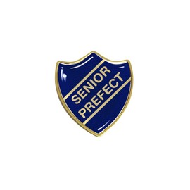 Capricornone Senior Prefect Gel Domed School Shield Badge (Blue)