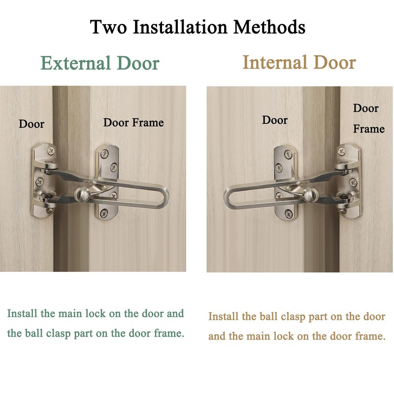 Sayayo Door Chain Lock for Front Door, Door Lock with