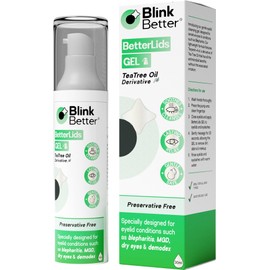 BetterLids Eyelid Cleansing Gel – Gentle Centella & Tea Tree Extract Cleanser – Refreshes & Cleanses for Daily Eyelid Care – Preservative-Free – 1.06 oz