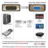 DTECH DVI Male to VGA Female Adapter DVI-I 24+5 Port