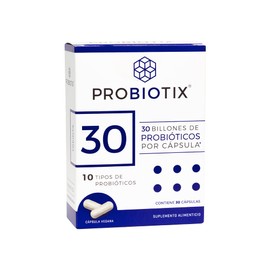 PROBIOTIX | 30 Billones de Probióticos | 10 Cepas | 30 Cápsulas