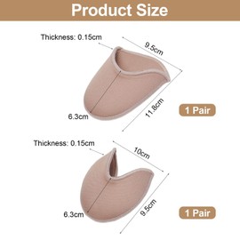 2 Pairs Ballet Lace Covers Foot Protectors Ballet Shoes Accessories Soft and Comfortable Foot Pads