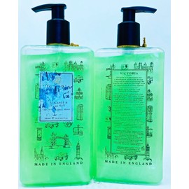 Victoria London 2 Victoria London GREEN SAGE ROYAL OAK Liquid Luxury Hand Wash Soap 16.9oz