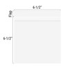 Golden State Art, 100 Pack 6X6 Clear Bags for Mats,