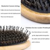 ANGNYA Natural Boar Bristle Brush and Comb for Normal to