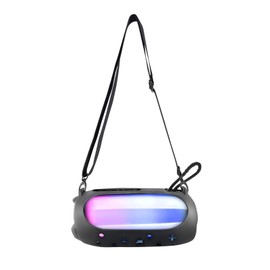 Silicone Carrying Cover for JBL Pulse 5,Travel Protective Soft Silicone Cover Sleeve Case Fit for JBL Pulse 5 Bluetooth Speaker (Black)