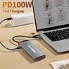 USB C Docking Station Dual Monitor, 12 in 1 USB