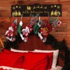 Soaoo Christmas Stocking Holder with 6 Hooks 24.4 x 5.7''