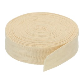 DMiotech 1.2"(3cm) 10 Yards Cotton Twill Tape Cotton Ribbons Bias Binding Tape Herringbone Tape Ribbons White for DIY Crafts Making, Clothes, Knit