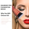 Daubigny Brocha Base Maquillaje Diámetro Superior Líquido Prémium Plana Profesional